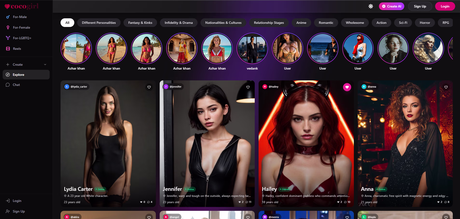 Cocogirl.live interface preview